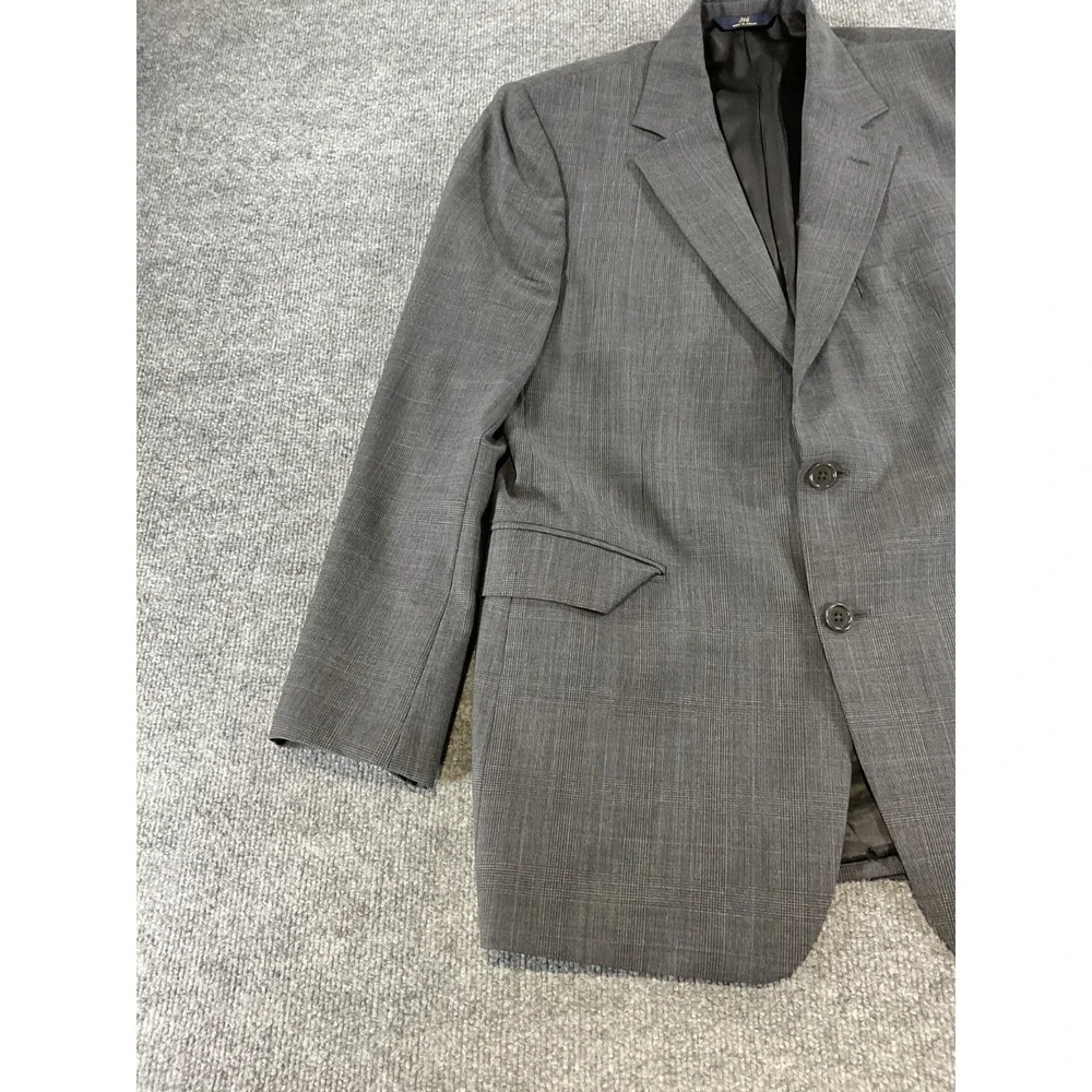 Brooks Brothers 346 Blazer Mens 41R Gray 97% Wool Stretch Sport Coat 2 Button Cl